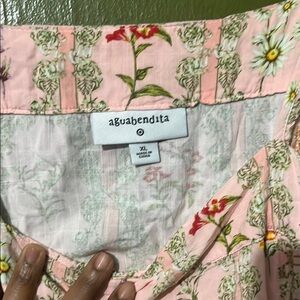 Agua Bendita Pink Floral Top
